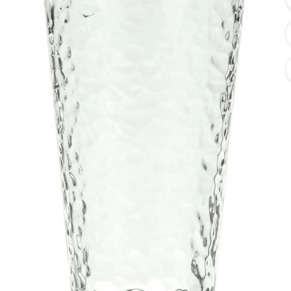 Vintage Libby Textured Clear Glass Tumblers Set of 8.